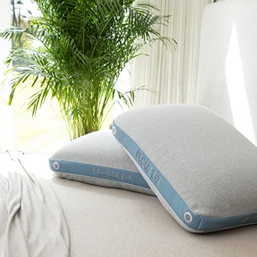 Bedgear Flow Performance Pillow, 2.0 Soft Cooling Pillow for Back