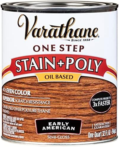 Varathane 243863 Oil-Based One Step Stain + Poly Spray, 12 oz, Golden Pecan