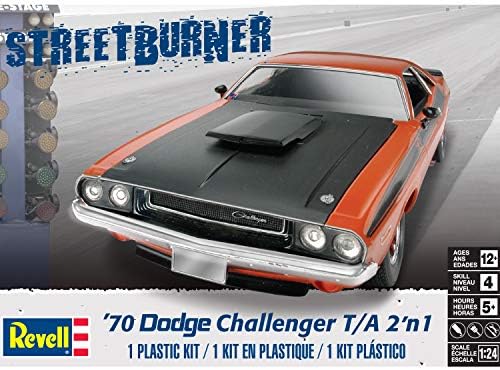 Revell 1970 Dodge Challenger 2N1 Plastic Car Model Building Kit 1:24 Scale