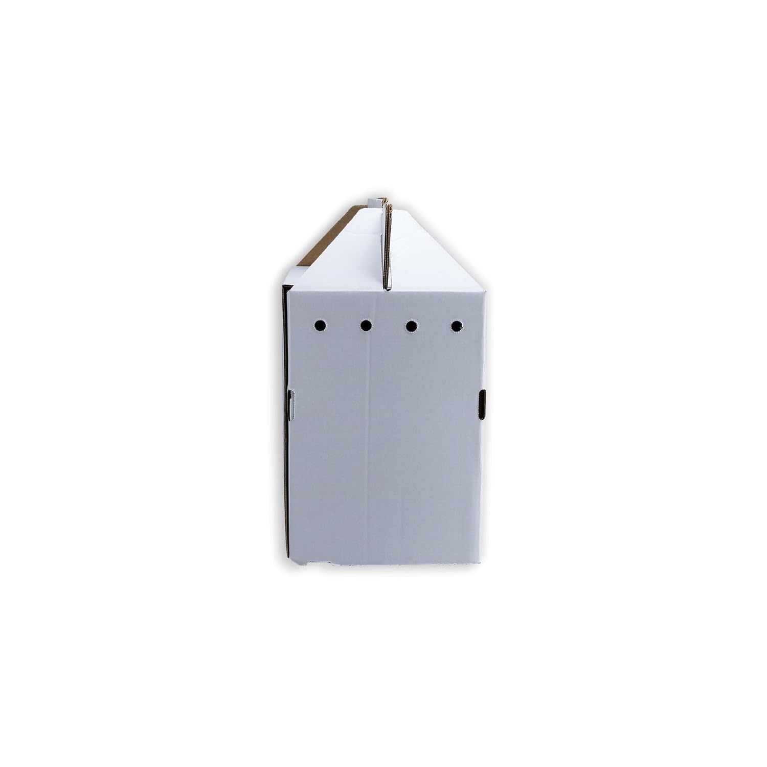 Disposable Cardboard Pet Carrier 12/Case | Sturdy Corrugated Cardboard Carrier | 17.5" L x 12.25" H x 8.75" W
