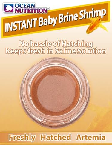 Ocean Nutrition Instant Baby Brine Shrimp Eggs 0.7oz (20g) in Saline Solution, Fish Tank Fry