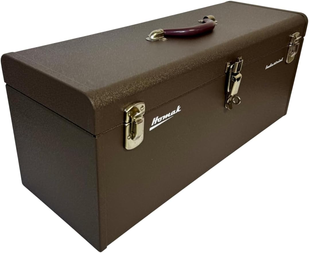 Homak 32-Inch Industrial Steel Toolbox, Brown Wrinkle Powder Coat, BW00200320