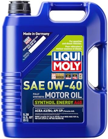 LIQUI MOLY Synthoil Energy A40 SAE 0W-40 | 1 L | Fully synthetic engine oil | SKU: 2049