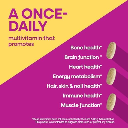 Nature's Way Alive! Women's 50 Plus Ultra Potency Multivitamin, 60 ct | Complete and High Potency Formula with Vitamin D3, C, E, and Methylated B12; Supports Heart, Brain, and Bone Health*.