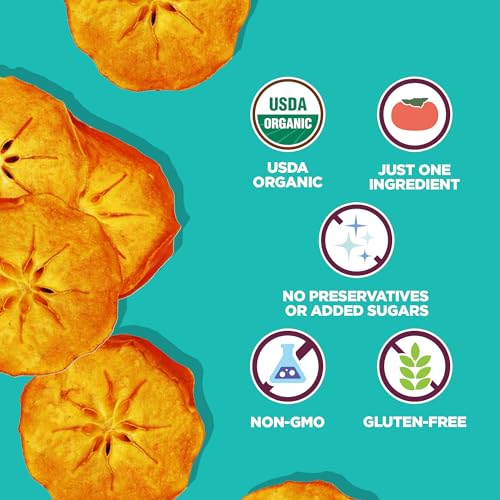 Organic Dried Persimmons from Bella Viva Orchards, 1 Lb. Bag