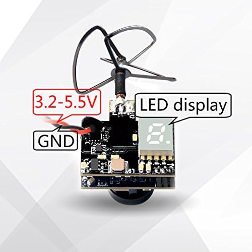 WT03 Micro FPV AIO 600TVL Camera 5.8G 25/50/200mW Adjustable Transmitter with Cloverleaf Antenna for Mini Aircraft