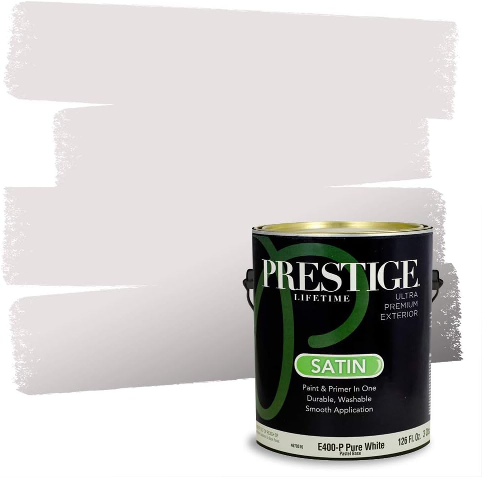 PRESTIGE Paints Exterior Paint and Primer In One, 1-Gallon, Satin, Comparable Match of Sherwin Williams* Ash Violet*