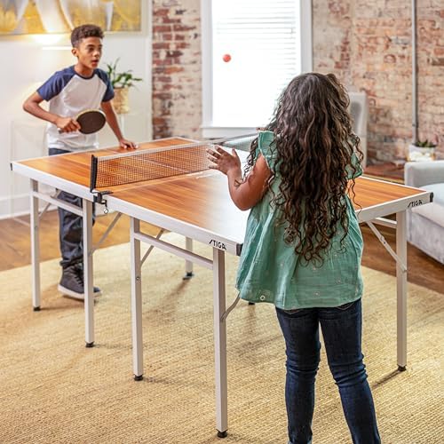STIGA Space Saver - Compact Ping Pong Table - Separate Table Halves - Regulation Height - No Assembly Required