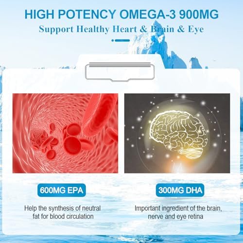 Dr.Brian Fish Oil Supplement 130 Softgel, Highly Absorbed rTG Mini Omega 3 Fish Oil Capsule with EPA/DHA Fatty Acids Vitamin D E