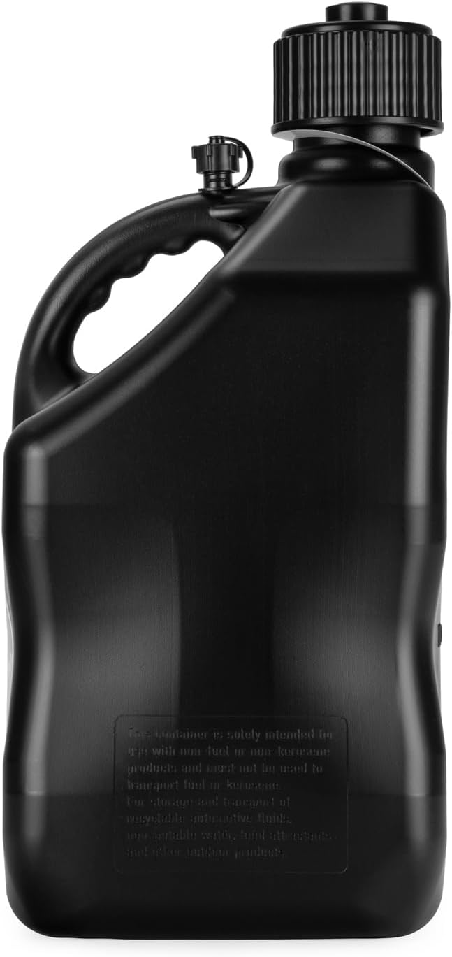 VP Racing 3582-CA - 5.5-Gallon Square Motorsport Jug 4 Pack - Black, Deluxe Hose, Tight Seal