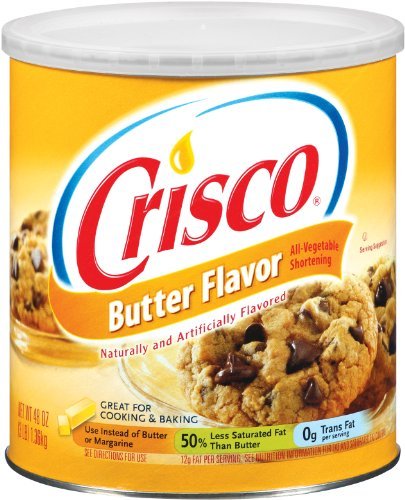 Crisco All-Vegetable Shortening, 454g/1lb.
