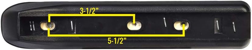 10" Armrest Pad with 3-1/2" and 5-1/2" Hole Spacing for Go-Go Scooters, The Jazzy Zero Turn (ZT), & The Pride Revo (SC64)