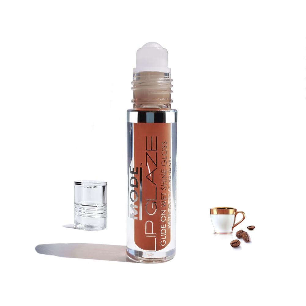 MODE Lip Glaze Cotton Candy Flavored Lip Gloss, Hydrating Sheer Wet Shine, Skincare Fruit Oils