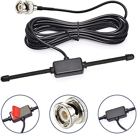 Bingfu VHF UHF Car Truck Police Scanner Adhesive Mount Antenna Vehicle Mobile Ham Amateur Radio BNC Male Dipole Antenna Compatible with Uniden