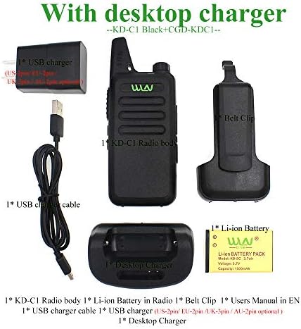 UHF 400-470 MHz MINI-handheld WLN KD-C1 Walkie Talkie Transceiver Radio …