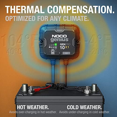 NOCO GENPRO10X1 12V 10A 1-Bank OnBoard Marine Battery Charger & Maintainer