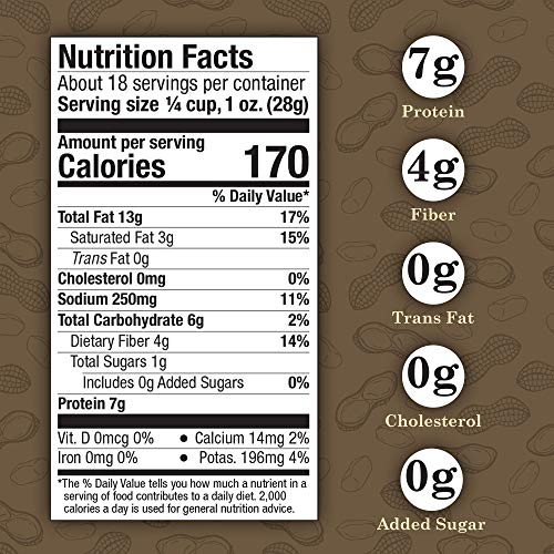 Virginia Diner - Gourmet Natural Extra Large Butter Toasted Virginia Peanuts, 18 Ounce Tin