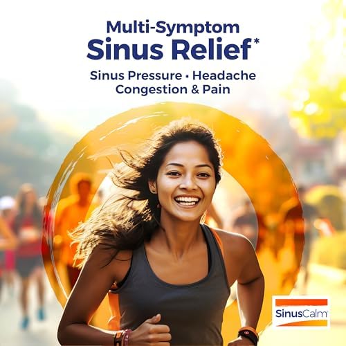 Boiron SinusCalm Pellets for Sinus Pain Relief, Runny Nose, Congestion, Sinus Pressure, Headache - 2 Count (160 Pellets)