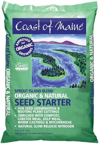 Coast of Maine (8qt) Sprout Island Blend, Organic & Natural Seed Starter for Seed Germination & Root Plant Cuttings