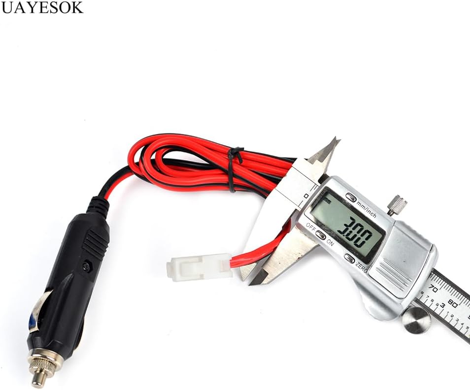UAYESOK Mobile Radio Power Cable, T Shape 12V DC Power Cord, 2 Pack