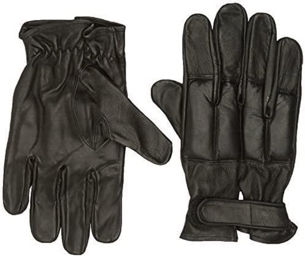 Black Leather Defender Gloves (Large)