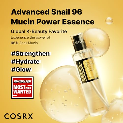 COSRX Snail Mucin 96% Repairing Serum for Sooothing & Hydrating 3.38 oz. | Snail Secretion Filtrate for Dull Skin & Fine Lines, Korean Skin Care