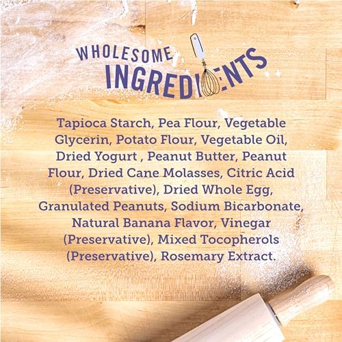 Three Dog Bakery Woofers Peanut Butter & Banana Dog Treats - 36 oz Bag