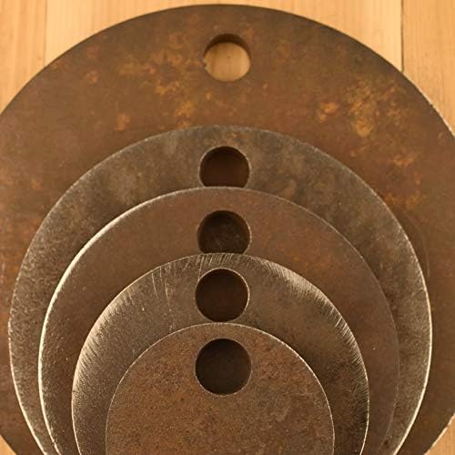 AR500 Steel Circle Shooting Targets 5-Pack (3", 4", 5", 6", 8") - 1/2" Thick, Rifle-Rated by HDSteelTargets