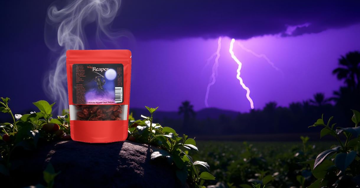 Wicked Reaper Carolina Reaper Chili Peppers, Whole Dried, 10 + 2 Free