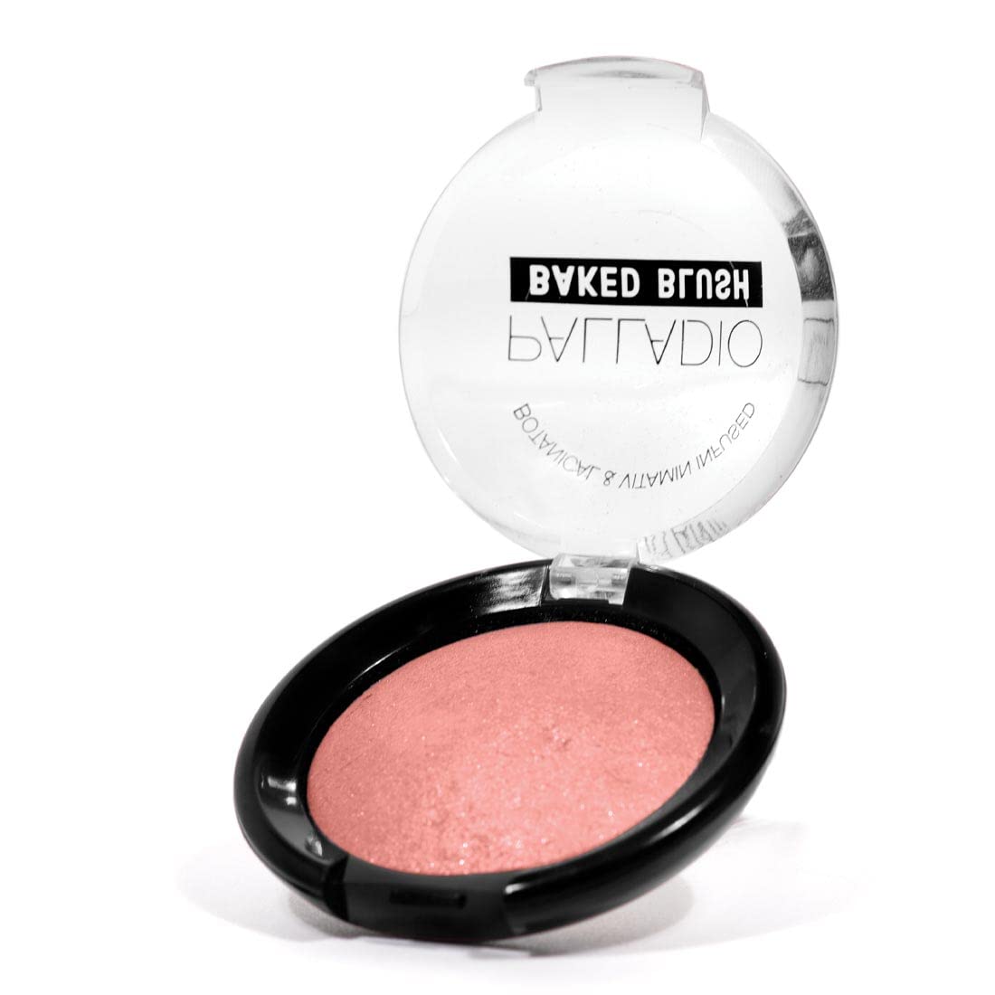 Palladio Baked Blush, Highly Pigmented Shimmery Formula, Easy to Blend and Highly Buildable, Apply Dry for a Natural Glow or Wet for a Dramatic Luminous Look, Long Lasting for All day Wear, Berry