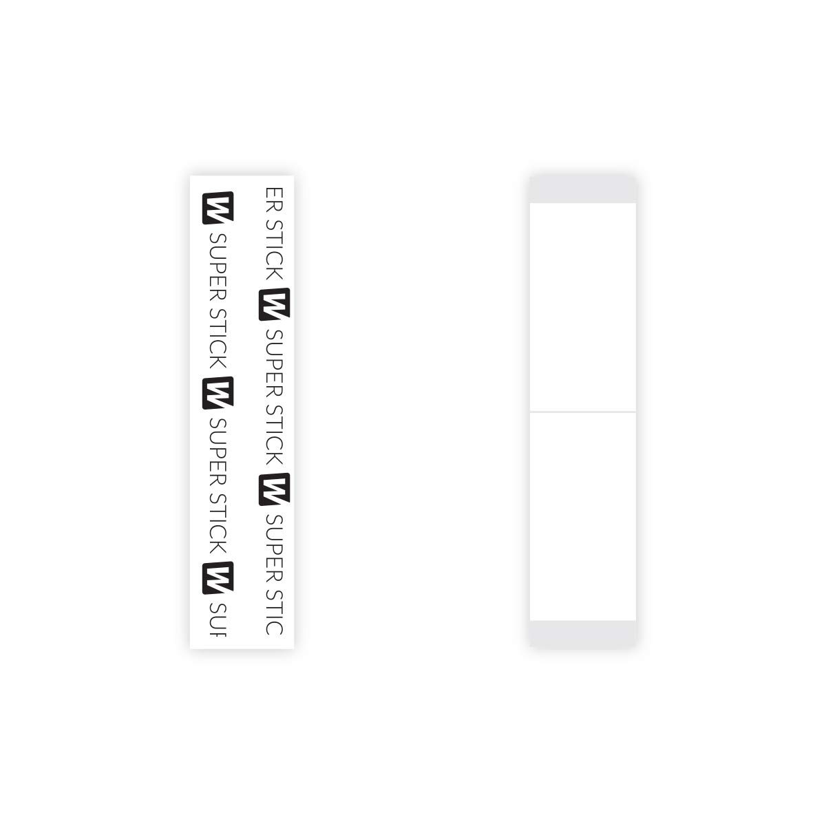 Walker Tape Co. Stick Tape Straight Strips by Walker, 36 pcs (3/4 in x 3 in) Clear