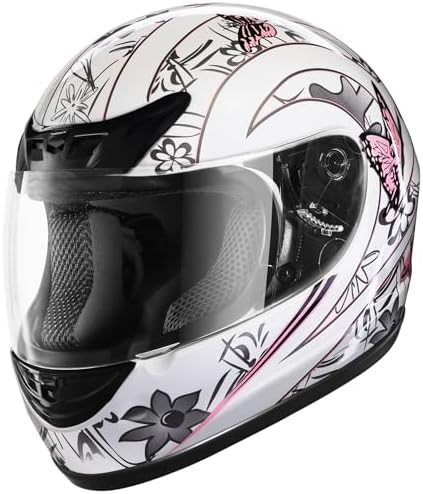 Full Face Motorcycle Helmet Adult ATV Helmet DOT Approved | Ultra-Lightweight, with Anti-Fog Visor, Breathable Liner, For Street Bike