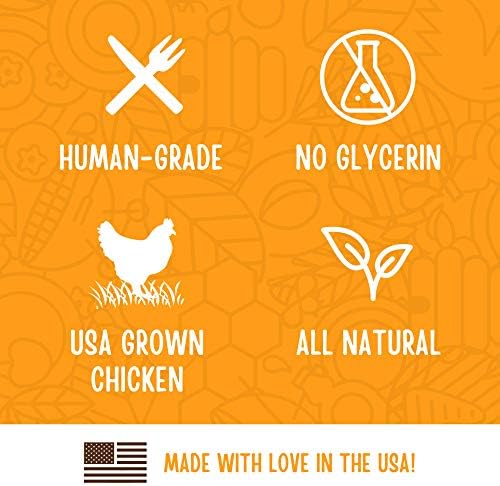 Full Moon Chicken Jerky Healthy All Natural Dog Treats Human Grade Made in USA Grain Free, 1.5 Pound (Pack of 1)