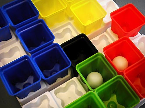 Buffalo Games PlingPong Plinko Bounce Board, 2-4 Players, Family Game Night | Team Play & Speed Rounds, 25 Cups, 9 Balls, 4 Trays & Instructions