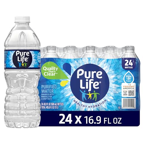 Pure Life Purified Bottled Water, 15 Pack - Still Drinking Water Enhanced with Minerals for a Crisp Taste - 16.9 Fl Oz - Toy Story 5 Packaging Graphics