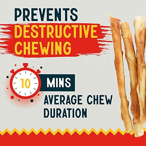 Canine Chews 5" Chicken Coated Sticks - Pack of 100 Chicken Wrapped Rawhide Dog Treats - 100% Real USA-Sourced Chicken Coating - Protein-Dense Dog