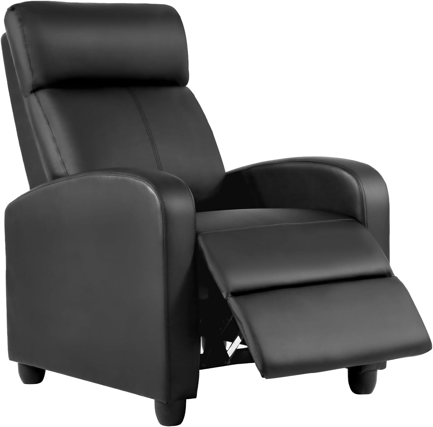 FDW | Recliner Chair | with 2 Point Massage Function | Black, PU Leather