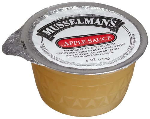 Musselman's Sweetened Applesauce, 4-Ounce Cups (Pack of 72)