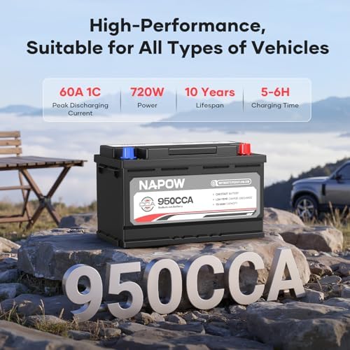 12V 70Ah Sodium Ion Car Battery, 1000CCA IP65 Waterproof Automotive Group Size 49 Battery for Car RV Marine
