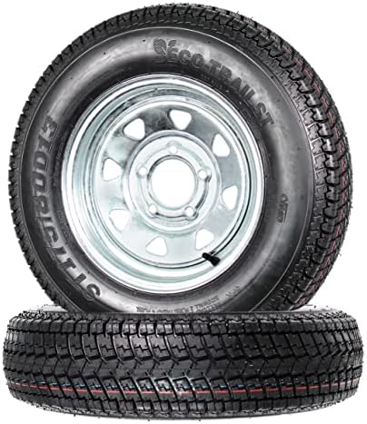 eCustomrim 2-Pack Trailer Tire Rim Assembly ST175/80D13 Galvanized 5 Lug