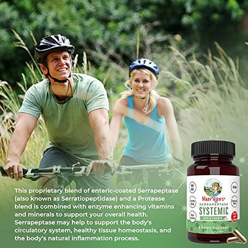 MaryRuth's Serrapeptase Enzymes Capsules, 60 Count, Vegan