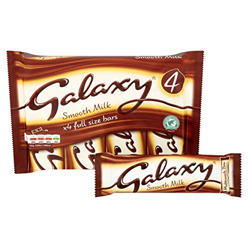 Galaxy Smooth Milk Chocolate 42g (Pack of 4)