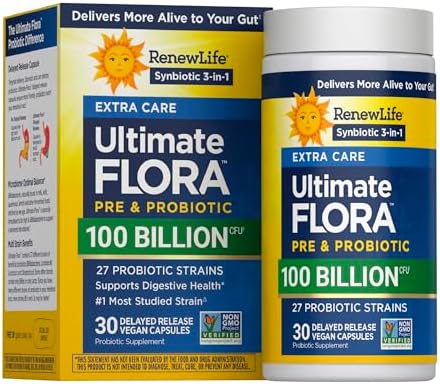 Renew Life Ultimate Flora Probiotic 80 Billion CFU | 31 Strains