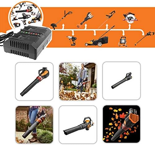 Replacement 20V Battery and Charger Starter Kit, WA3525 Lithium Battery and Charger WA3732 Compatible with Worx 20-Volt Cordless Power Tools