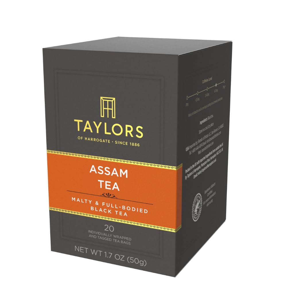 Taylors of Harrogate Green Tea with Jasmine, Individually Wrapped Bags, 20 Count (Pack of 1), Delicate, Floral & Sweet, Caffeinated, Enjoy Hot or Iced, 20 Teabags