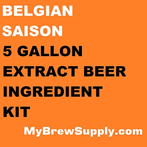 Belgian Saison Homebrew 5 Gallon Beer Extract Ingredient Kit by My Brew Supply
