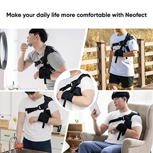 Shoulder Brace Right - Support and Compression Sleeve for Torn Rotator Cuff, AC Joint Pain Relief, Arm Immobilizer Wrap, Dislocated Sholder