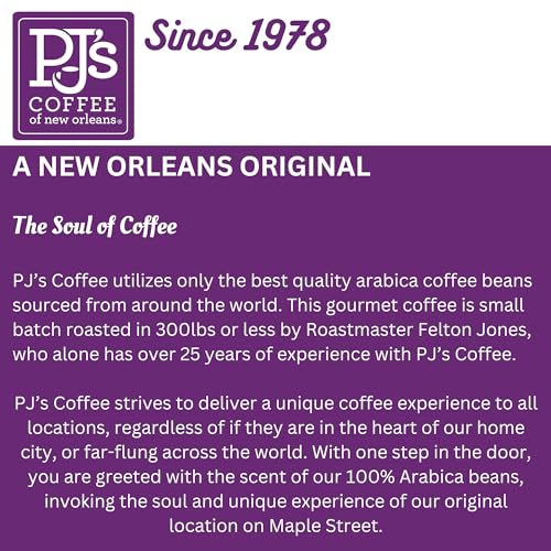 PJ's Coffee - French Roast (Pack of 1 - Ground Coffee)