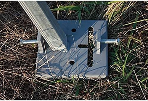 BOSS Buck Deluxe Durable Steel Stable Versatile Foot Pad for Game Feeder | Nut and 1/2" Bolt Included