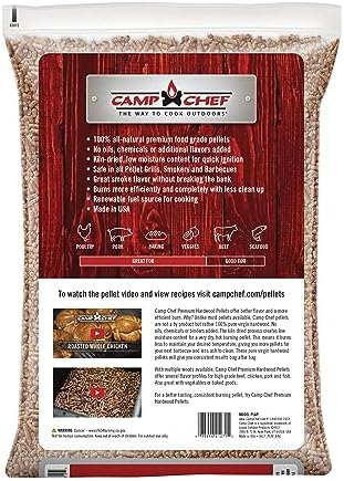 Camp Chef Orchard Apple BBQ Pellets, Hardwood Pellets for Grill, Smoke, Bake, Roast, Braise and BBQ, 20 lb. Bag